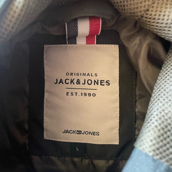 Jack and Jones Size Large Men’s Windbreaker Dark Green Outdoors Trendy Fall - Picture 5 of 8